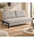 Divano letto 2 posti Hayden beige con rivestimento in poliestere - Beige - vista ambientata alternativa