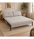 Divano letto 2 posti Hayden beige con rivestimento in poliestere