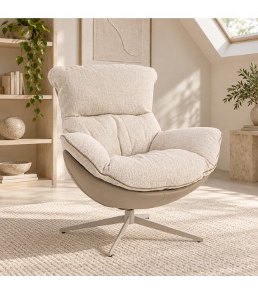 Poltrona Armela 89a - 95b - 95h - 50h1 - 60h2 - Beige - vista aggiuntiva
