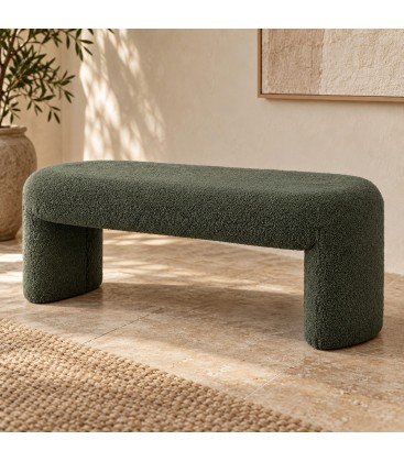 Panca Wilor 110a - 44b - 40h - Verde Sc - dettaglio materiali e finiture