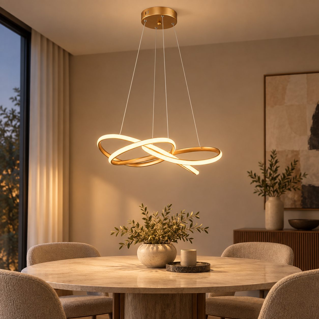 Lampadario Alken Ø70x137h