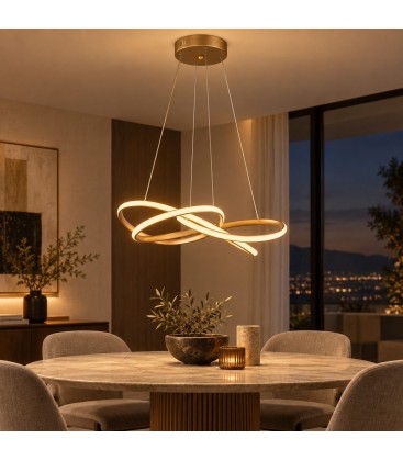 Lampadario Alken Ø70x137h