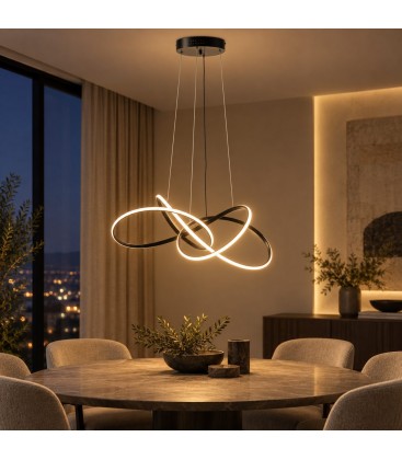 Lampadario Alken Ø70x137h