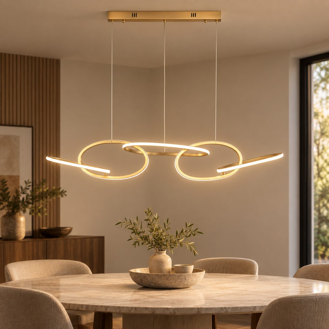 Lampadario Alken 120x28x151,5h