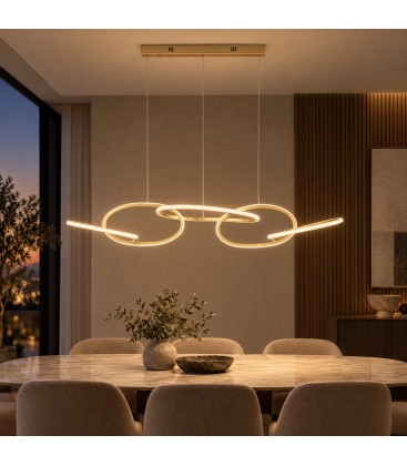 Lampadario Alken 120x28x151,5h