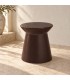 Tavolino decorativo Baraki marrone h45 in ceramica smaltata
