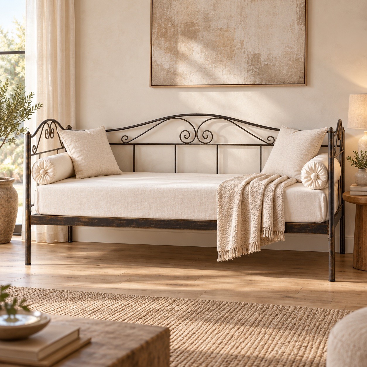 Divano Letto in Ferro Battuto Lola