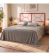Testata letto matrimoniale in ferro Koris - Rosso - copertina della finitura