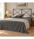 Testata letto matrimoniale in ferro Focus - Grigio Siderale - copertina della finitura