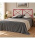 Testata letto matrimoniale in ferro Focus - Rosso - copertina della finitura