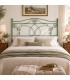 Testata letto matrimoniale in ferro battuto Ester - Verde Bottiglia - copertina della finitura