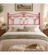 Testata letto matrimoniale in ferro battuto Ester - Rosso - copertina della finitura