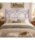 Testata letto matrimoniale in ferro battuto Ester - Glicine - copertina della finitura