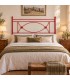 Testata letto matrimoniale in ferro battuto Rossana - Rosso - copertina della finitura