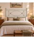 Testata letto matrimoniale in ferro battuto Rossana - Verde - Shabby Chic - copertina della finitura