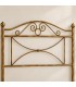 Testata letto matrimoniale in ferro battuto Katya - Bronzo - dettaglio del ferro