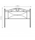 Testata letto matrimoniale in ferro battuto Katya - Nero opaco - dimensioni L 168 × H 125 cm