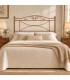 Testata letto matrimoniale in ferro battuto Katya - Arancio Rame - copertina della finitura