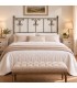 Testata letto matrimoniale in ferro battuto Elena - Bronzo anticato - copertina della finitura