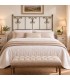 Testata letto matrimoniale in ferro battuto Elena - Bronzo - copertina della finitura