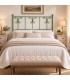 Testata letto matrimoniale in ferro battuto Elena - Verde Bottiglia - copertina della finitura