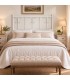 Testata letto matrimoniale in ferro battuto Elena - Bianco lucido - copertina della finitura