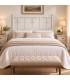 Testata letto matrimoniale in ferro battuto Elena - Bianco opaco - copertina della finitura