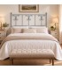 Testata letto matrimoniale in ferro battuto Elena - Grigio Finestra - copertina della finitura