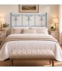 Testata letto matrimoniale in ferro battuto Elena - Azzurro - copertina della finitura