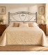 Testata letto matrimoniale in ferro battuto Cuore - Ferro anticato - copertina della finitura