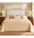 Testata letto matrimoniale in ferro battuto Cuore - Tortora - Shabby Chic - copertina della finitura