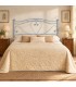 Testata letto matrimoniale in ferro battuto Cuore - Azzurro - Shabby Chic - copertina della finitura