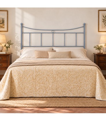 Testata letto matrimoniale in ferro battuto Erika - Grigio Finestra - copertina della finitura