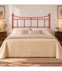 Testata letto matrimoniale in ferro battuto Erika - Rosso - copertina della finitura