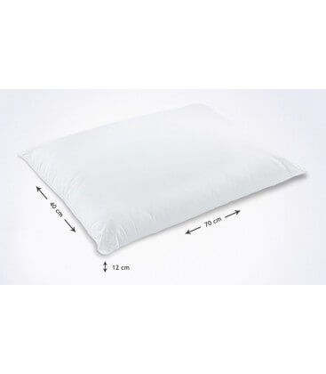 Cuscino modello saponetta in fibra 70 x 40 cm H. 12 cm