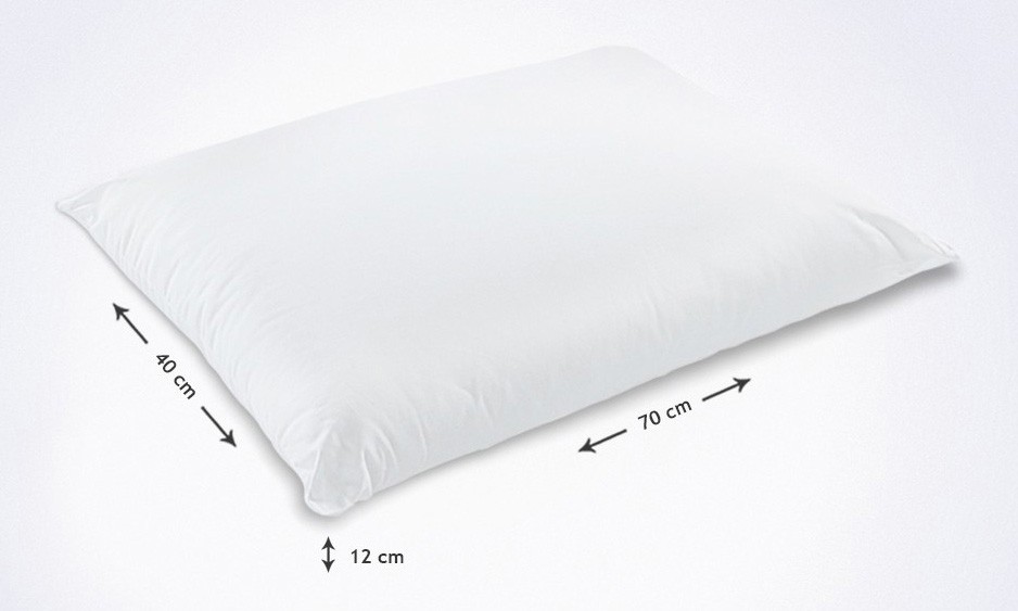 Cuscino modello saponetta in fibra 70 x 40 cm H. 12 cm