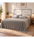 Testata letto francese in ferro Koris - Grigio Finestra - copertina della finitura