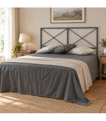 Testata letto francese in ferro Focus - Grigio Siderale - copertina della finitura