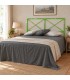 Testata letto francese in ferro Focus - Verde - copertina della finitura
