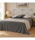 Testata letto francese in ferro Focus - Azzurro - Shabby Chic - copertina della finitura
