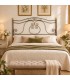 Testata letto francese in ferro battuto Barocco - Bronzo anticato - copertina della finitura