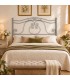 Testata letto francese in ferro battuto Barocco - Grigio Finestra - copertina della finitura