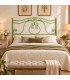 Testata letto francese in ferro battuto Barocco - Verde - copertina della finitura
