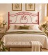 Testata letto francese in ferro battuto Barocco - Rosso - copertina della finitura