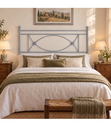 Testata letto francese in ferro battuto Rossana - Grigio Finestra - copertina della finitura