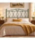 Testata letto francese in ferro battuto Carolina - Verde Bottiglia - copertina della finitura