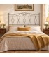 Testata letto francese in ferro battuto Carolina - Grigio Seta - copertina della finitura