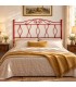 Testata letto francese in ferro battuto Carolina - Rosso - copertina della finitura