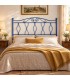 Testata letto francese in ferro battuto Carolina - Blu - copertina della finitura