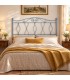 Testata letto francese in ferro battuto Carolina - Azzurro - copertina della finitura